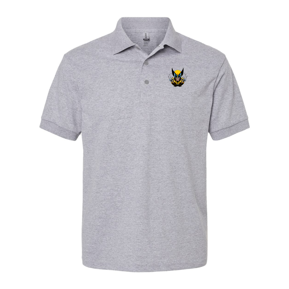 Men's Wolverine 2025 Art  Gildan Dry Blend Jersey Polo